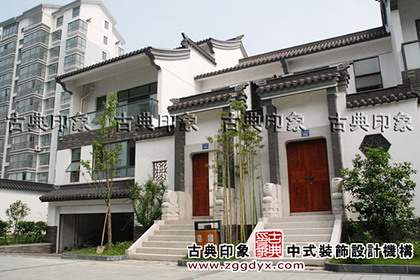 无锡江南园林别墅中式装修风格