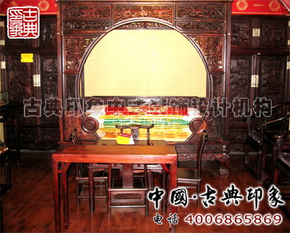 红木家具卧房系列月洞床